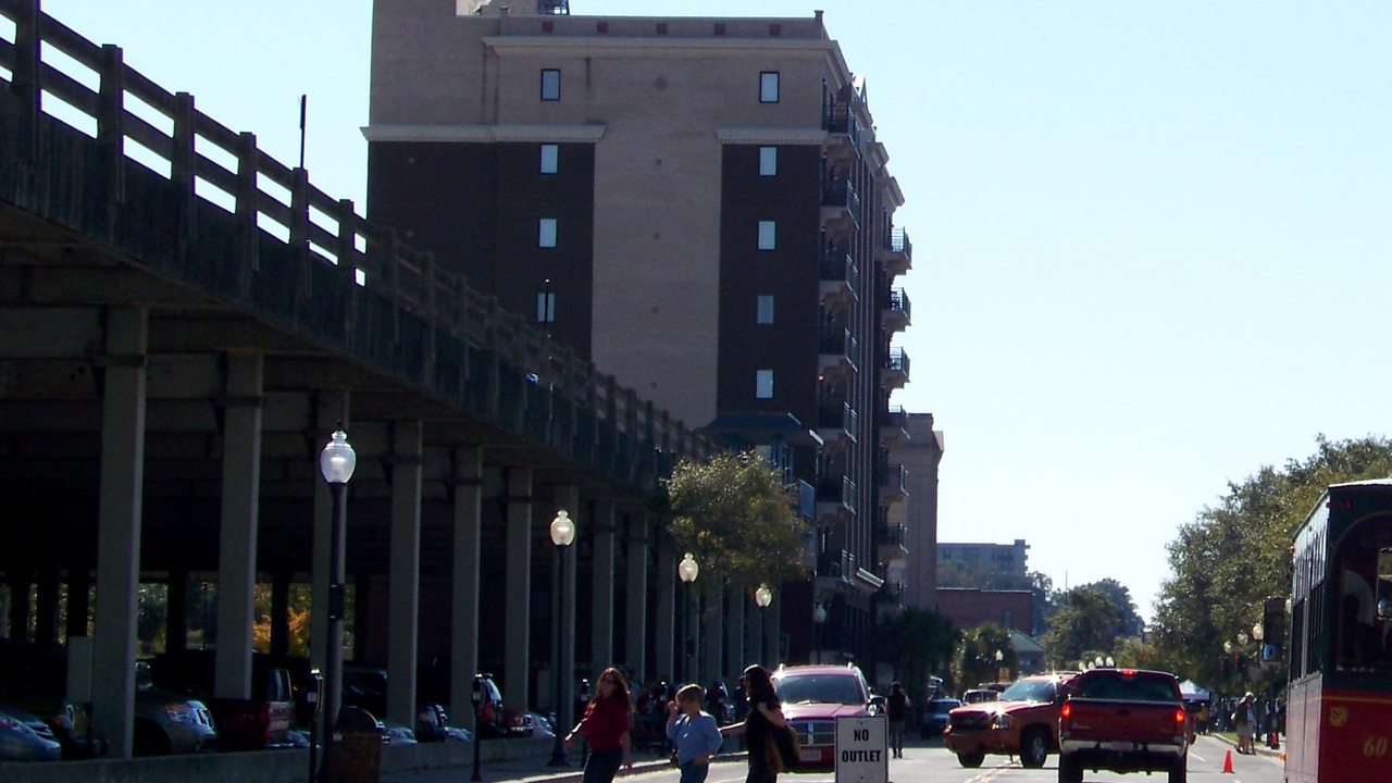 Water Street, downtown Wilmington (where the Riverfront Farmers Market is held)